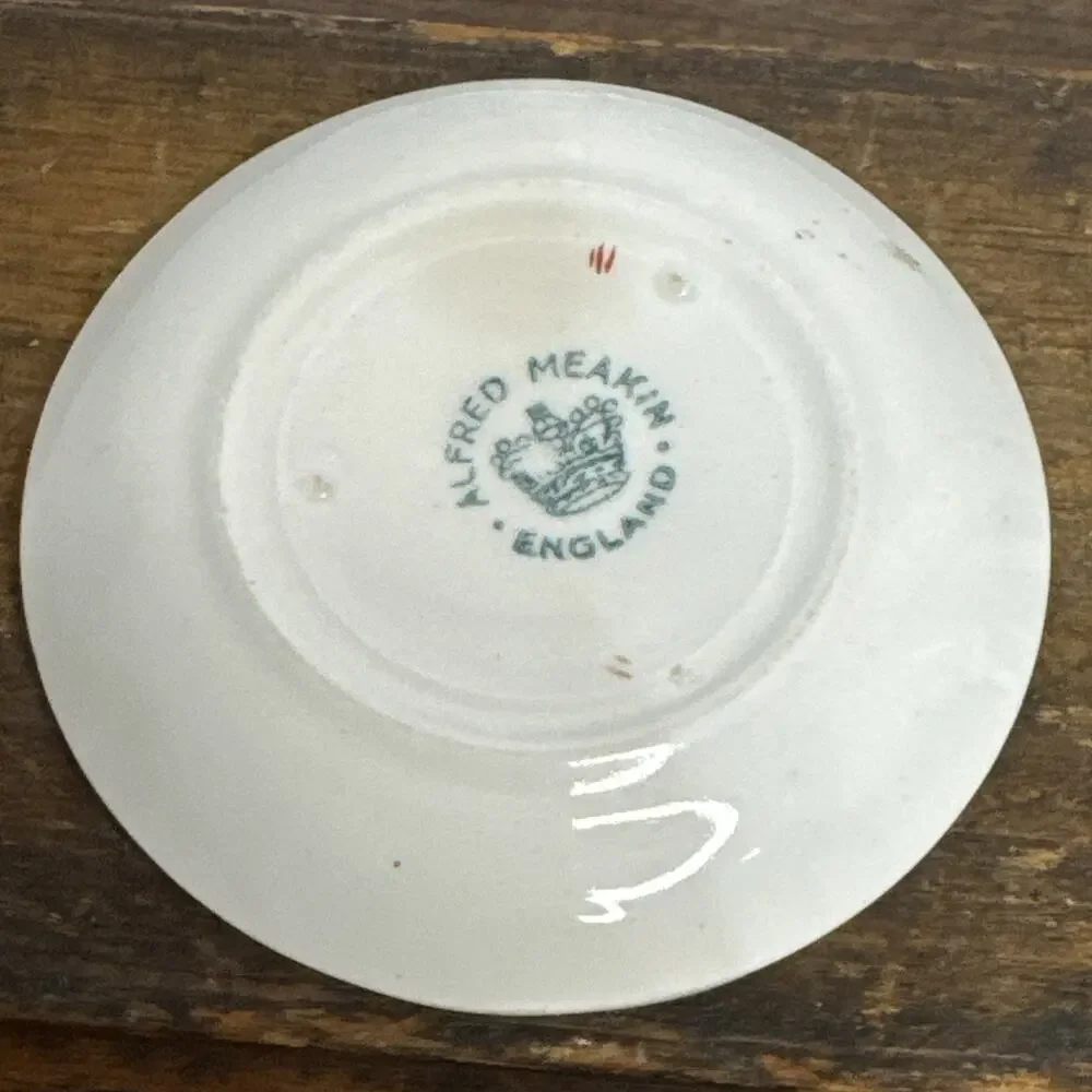 Alfred Meakin England Butter Pat Dish Royal Semi Porcelain 3.25”